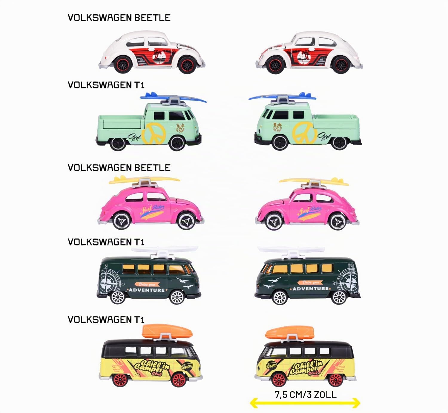 majorette-volkswagen-5er-giftpack-spielzeugautos-die-cast image 3