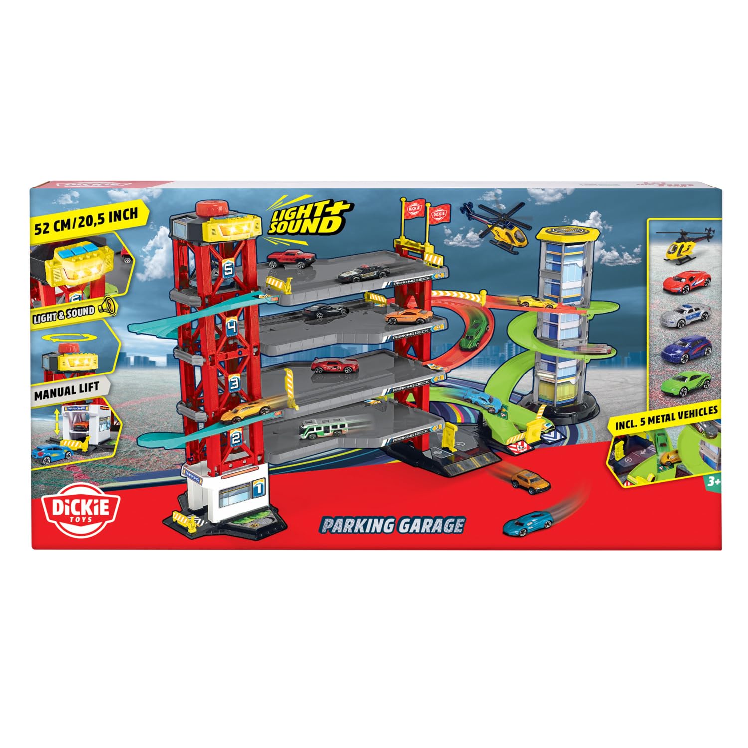 dickie-toys-parkhaus-4-st-ckig-87x52-cm-mit-5-ebenen-autos-helikopter image 7