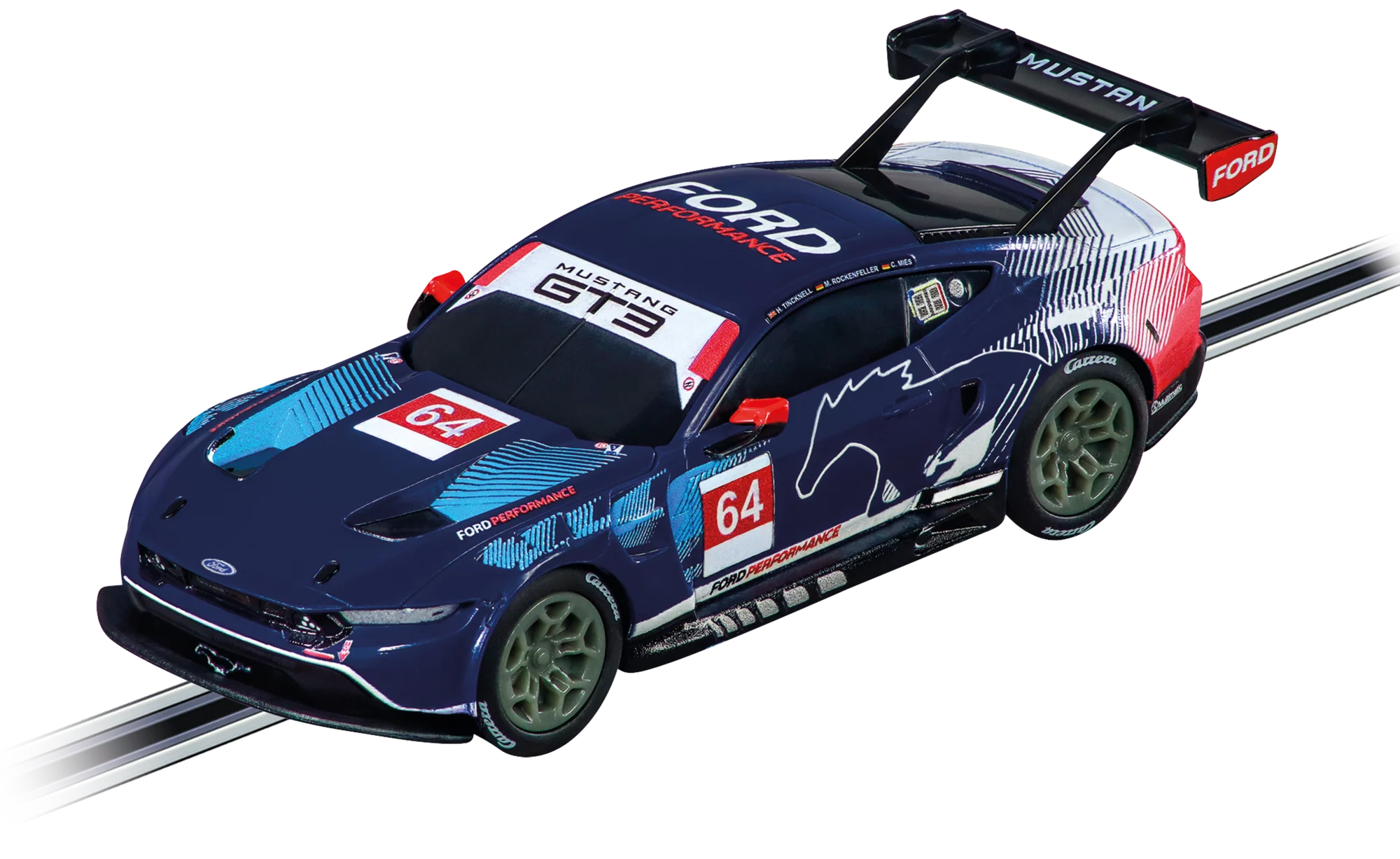 carrera-go-ford-mustang-gt3-ford-multimatic-no-64-slotcar-1-43 image 1