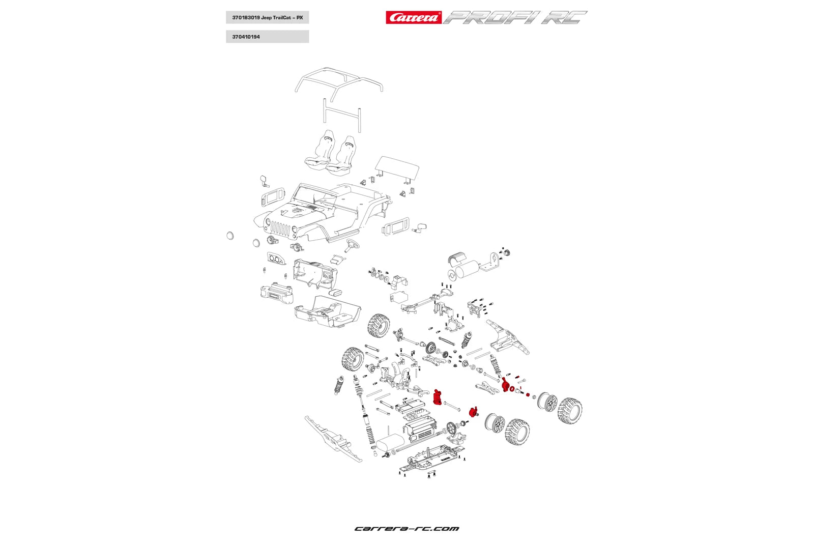 carrera-rc-radhalter-c-support-lenkhebel-profi-rc-ersatzteil image 2