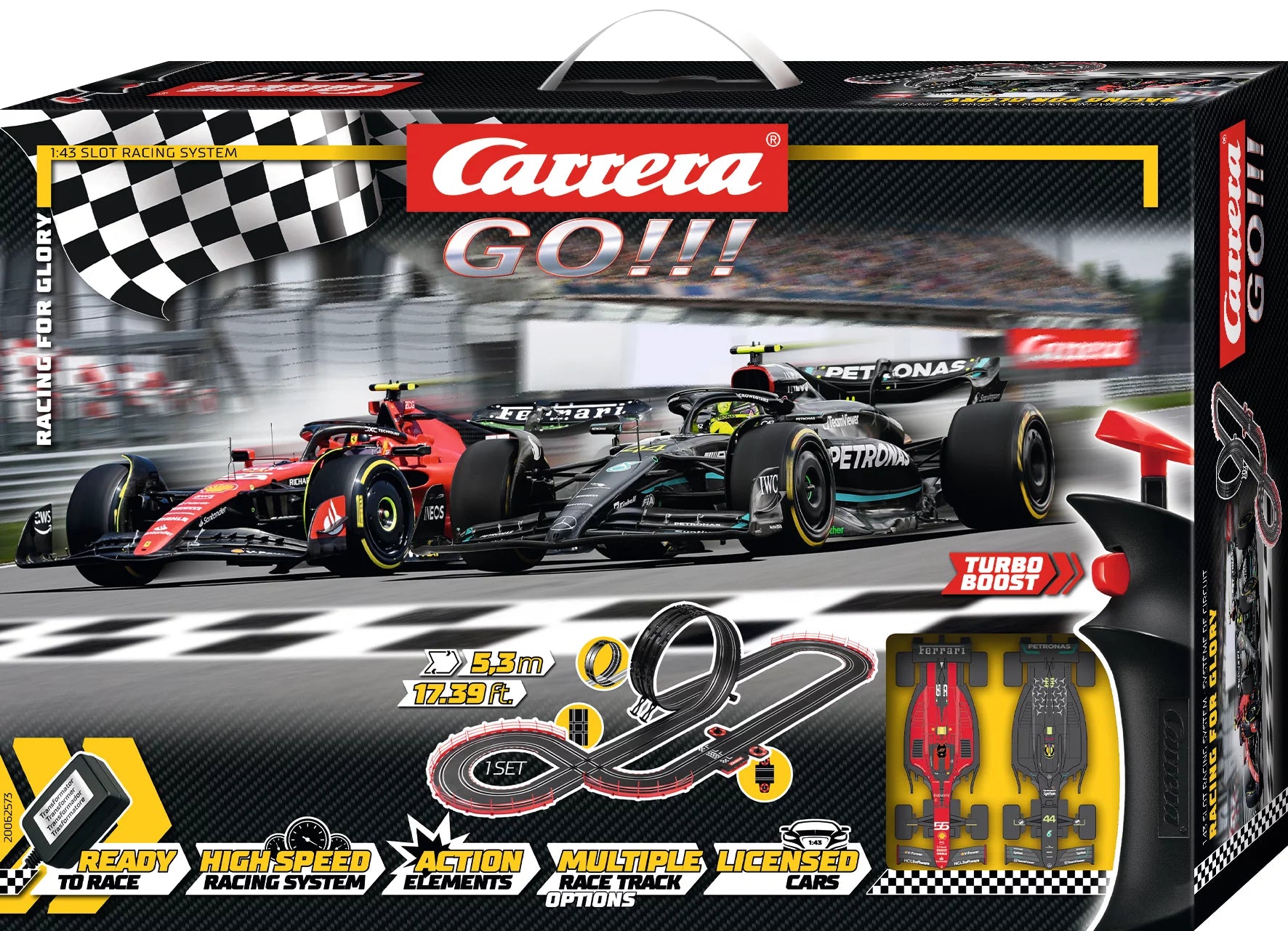 carrera-rc-go-racing-for-glory-slotcar-rennbahn-set-hamilton-mercedes-vs-sainz-f image 2