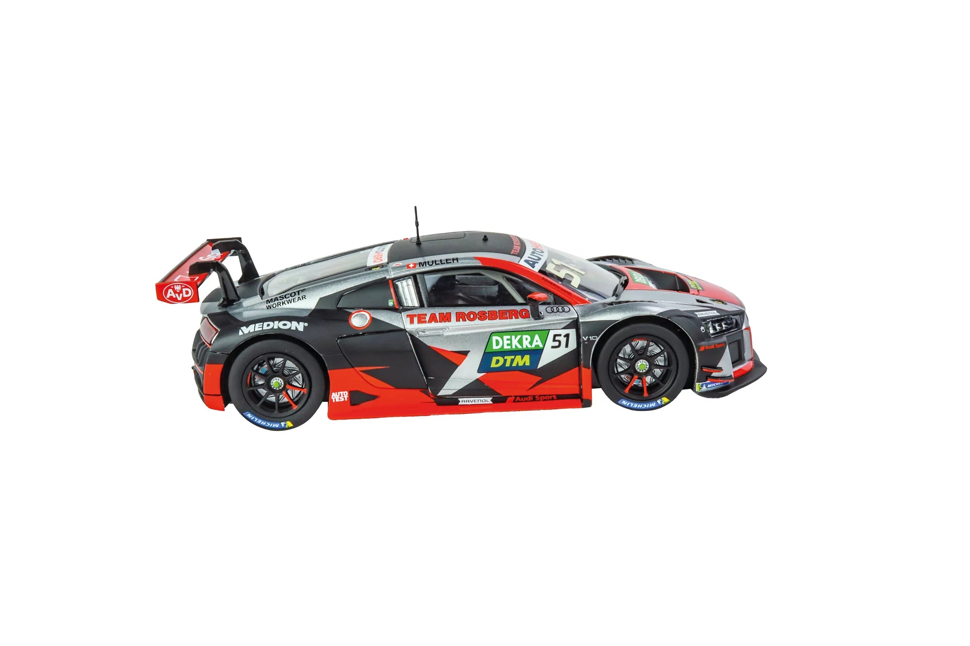 carrera-rc-audi-r8-lms-gt3-team-rosberg-no-51-dtm-slotcar-1-32-evolution image 3