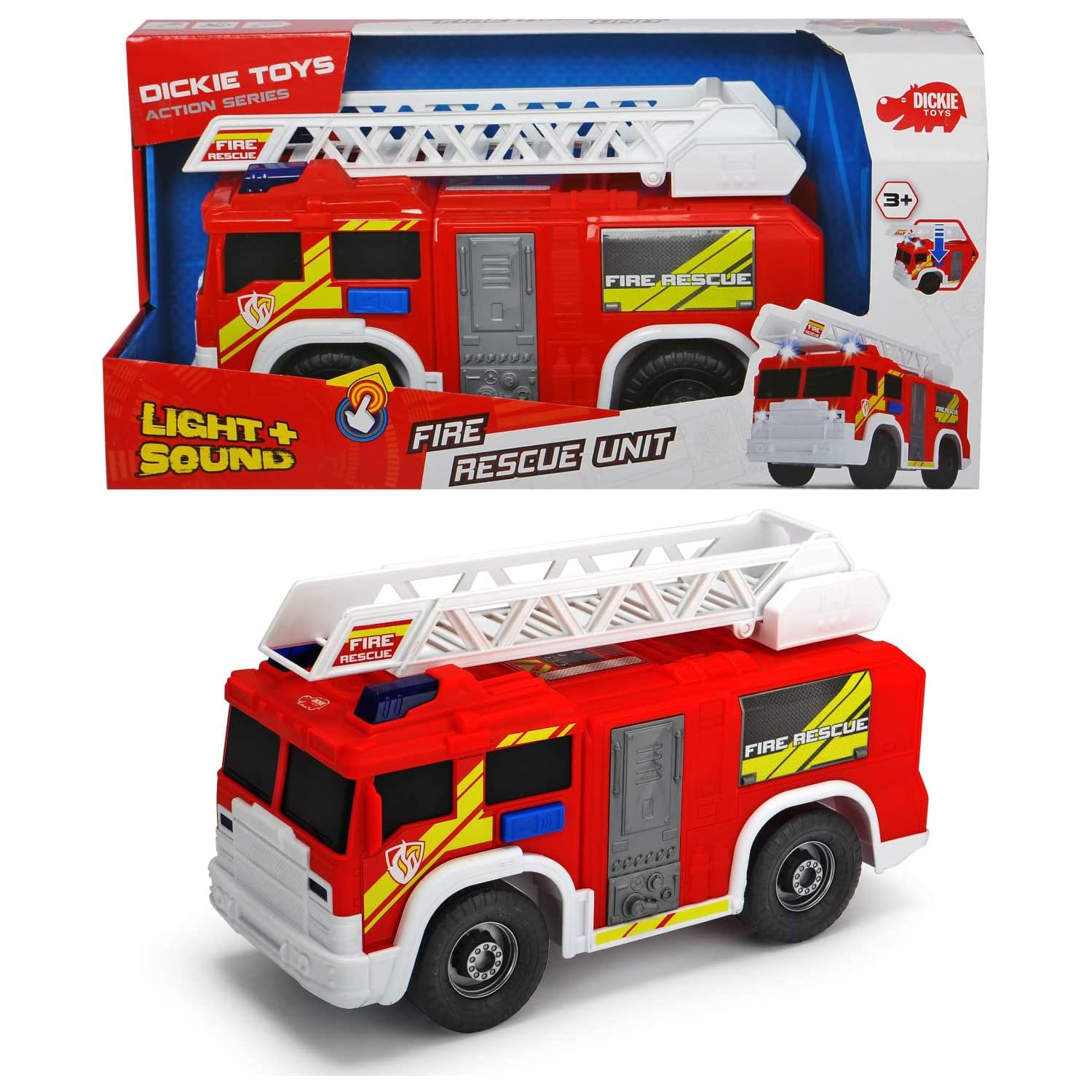 dickie-toys-fire-rescue-unit-feuerwehr-30-cm-mit-licht-sound image 2