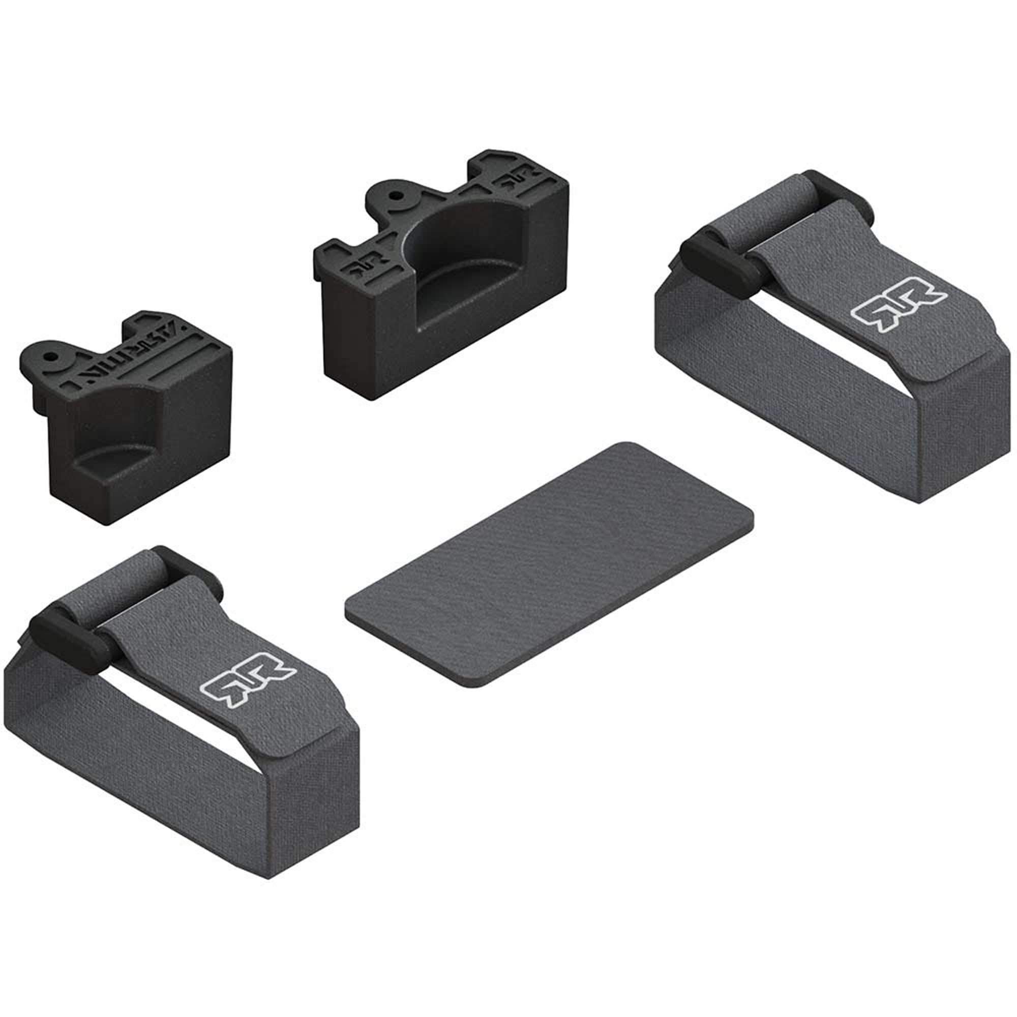 arrma-batteriemontageset-4x4-akku-halterung-mit-klettgurten image 1