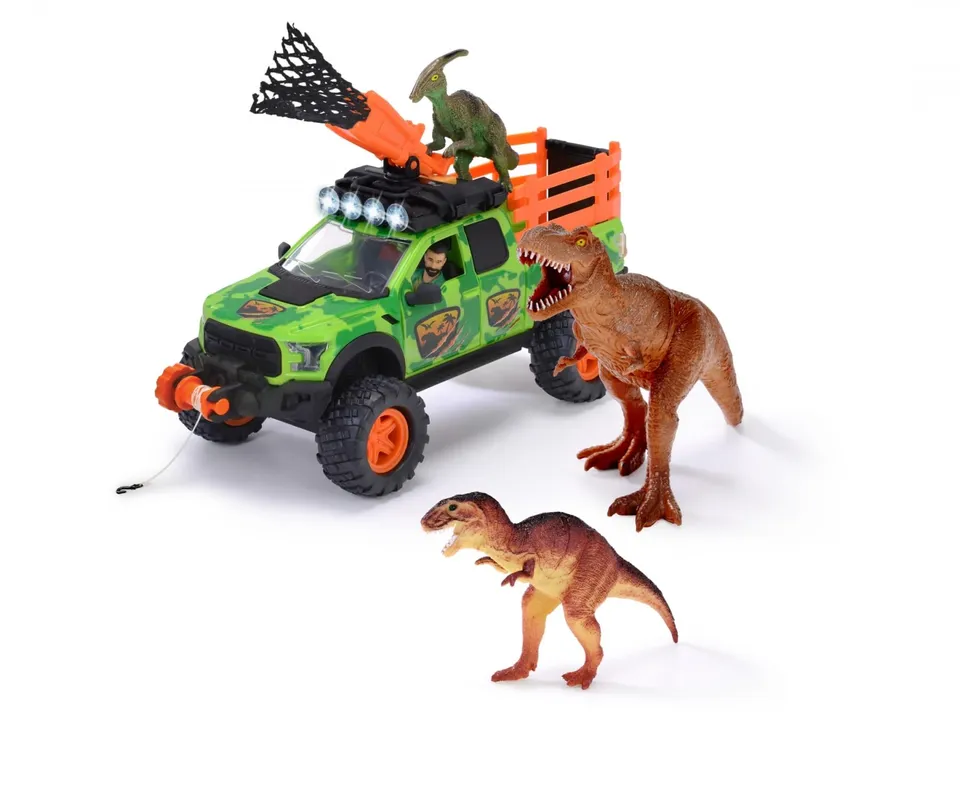 dickie-toys-dino-hunter-ford-raptor-spielzeugauto-25-cm-mit-anh-nger image 1