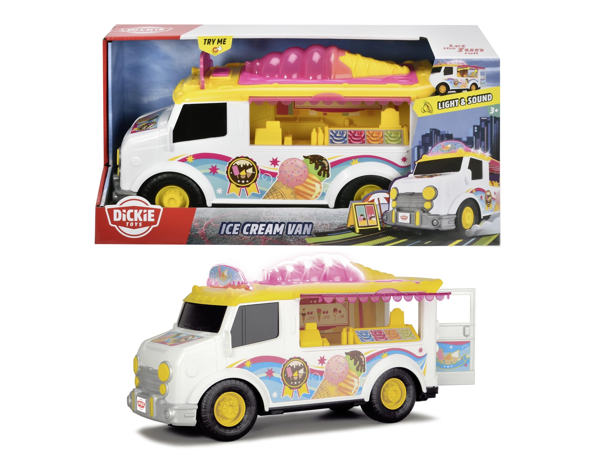dickie-toys-ice-cream-van-eiswagen-30-cm-mit-musik-und-licht image 2