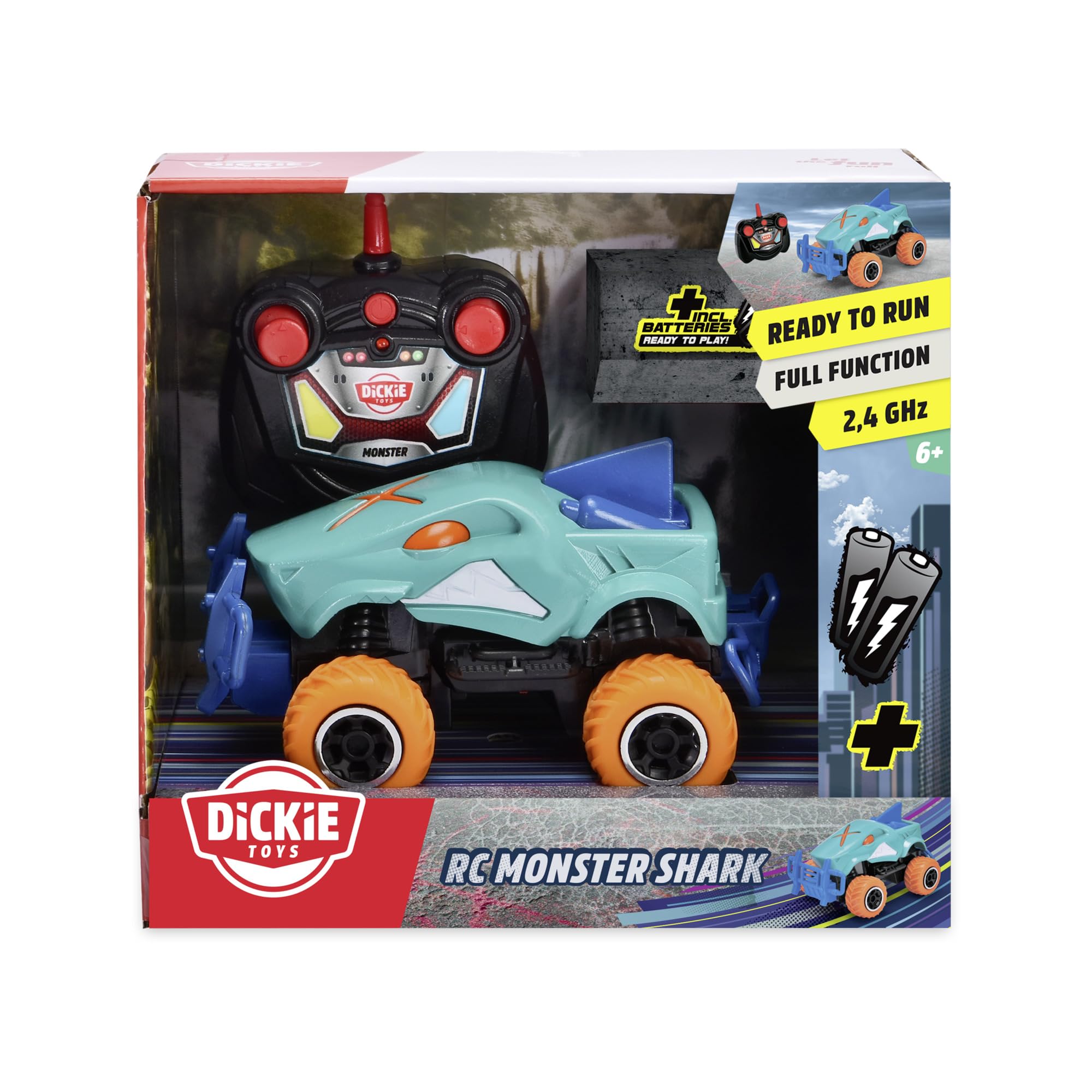 dickie-toys-rc-auto-monster-shark-14-cm-1-43-monstertruck image 7