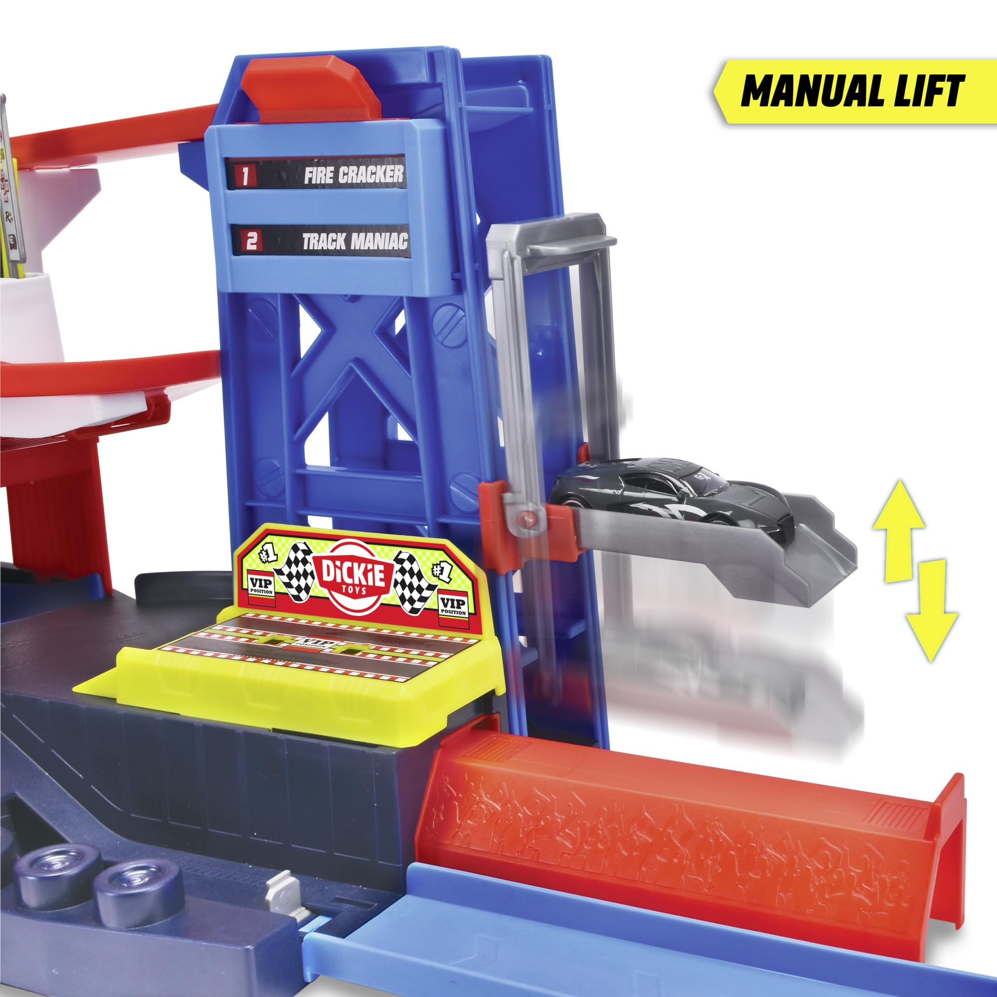 dickie-toys-pit-stop-spiel-set-racing-station-92-cm-mit-auto image 4