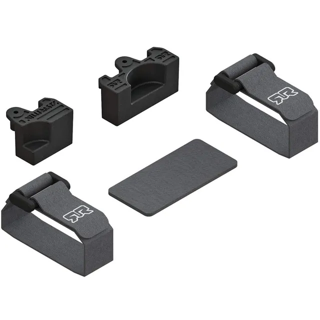 arrma-batteriemontageset-4x4-akku-halterung-mit-klettgurten image 1