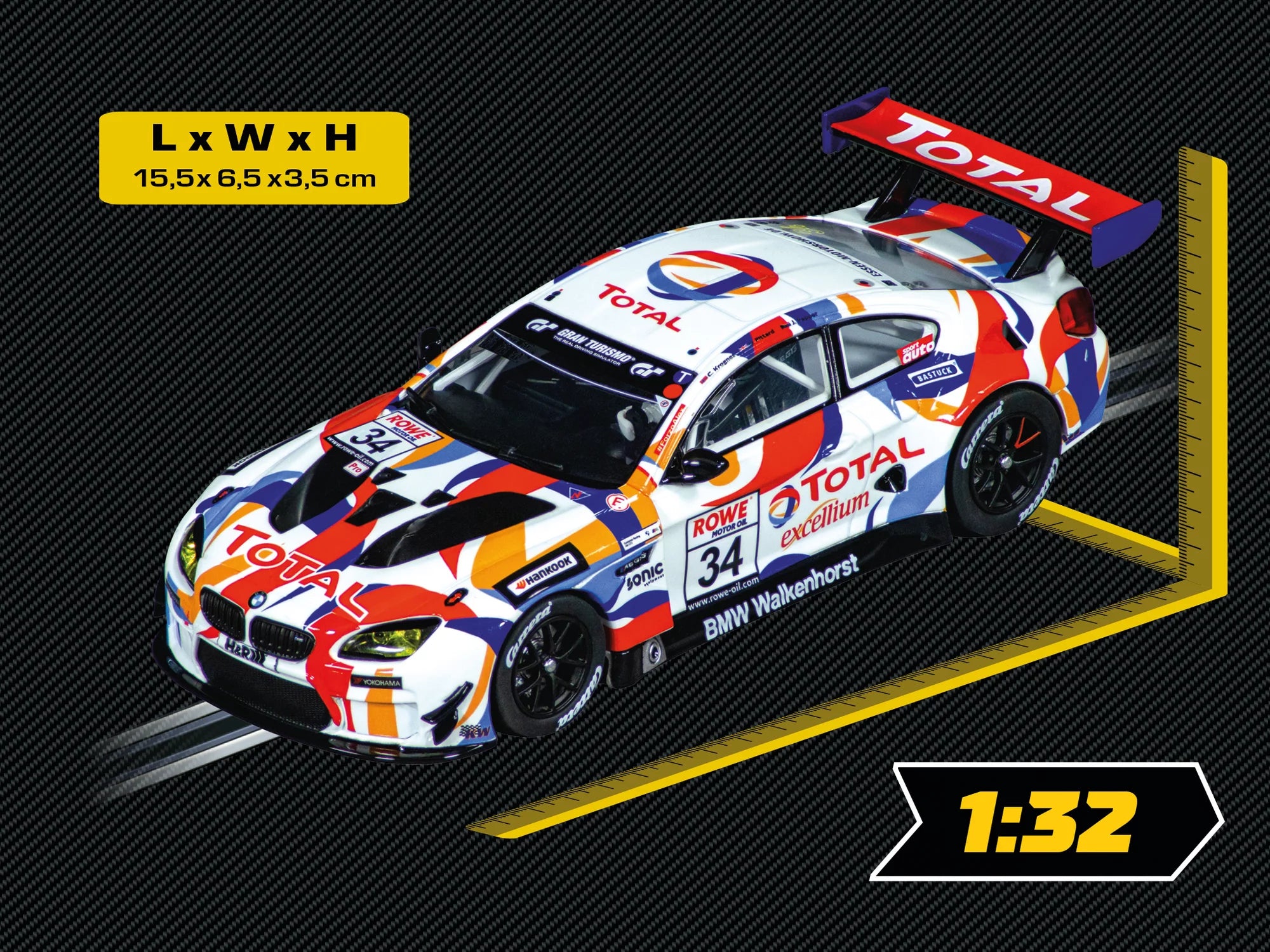 carrera-evolution-bmw-m6-gt3-walkenhorst-motorsport-no-34-slotcar-1-32 image 6