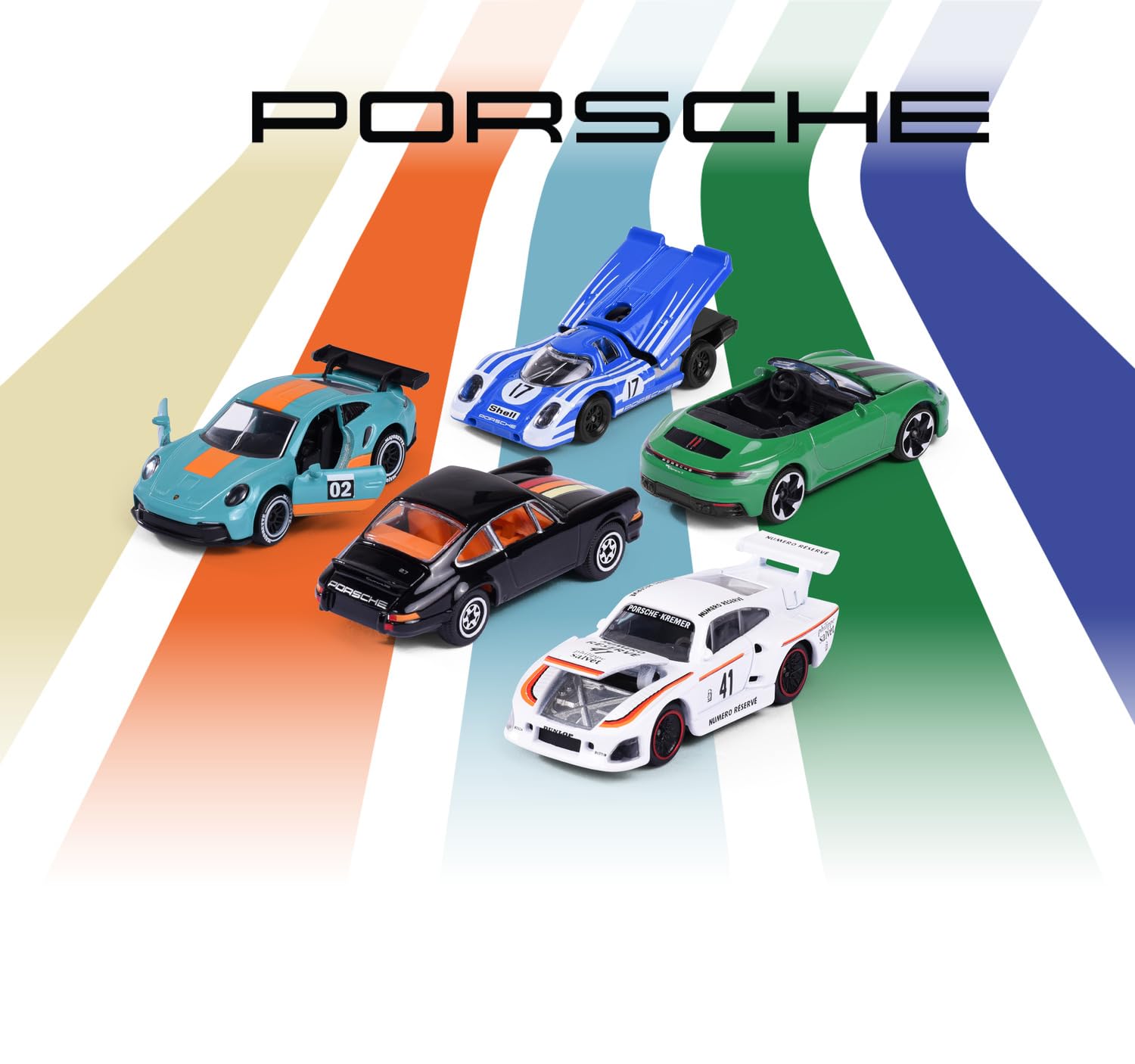 majorette-porsche-set-5-autos-metall-7-5cm-inkl-2-exklusivmodelle image 5