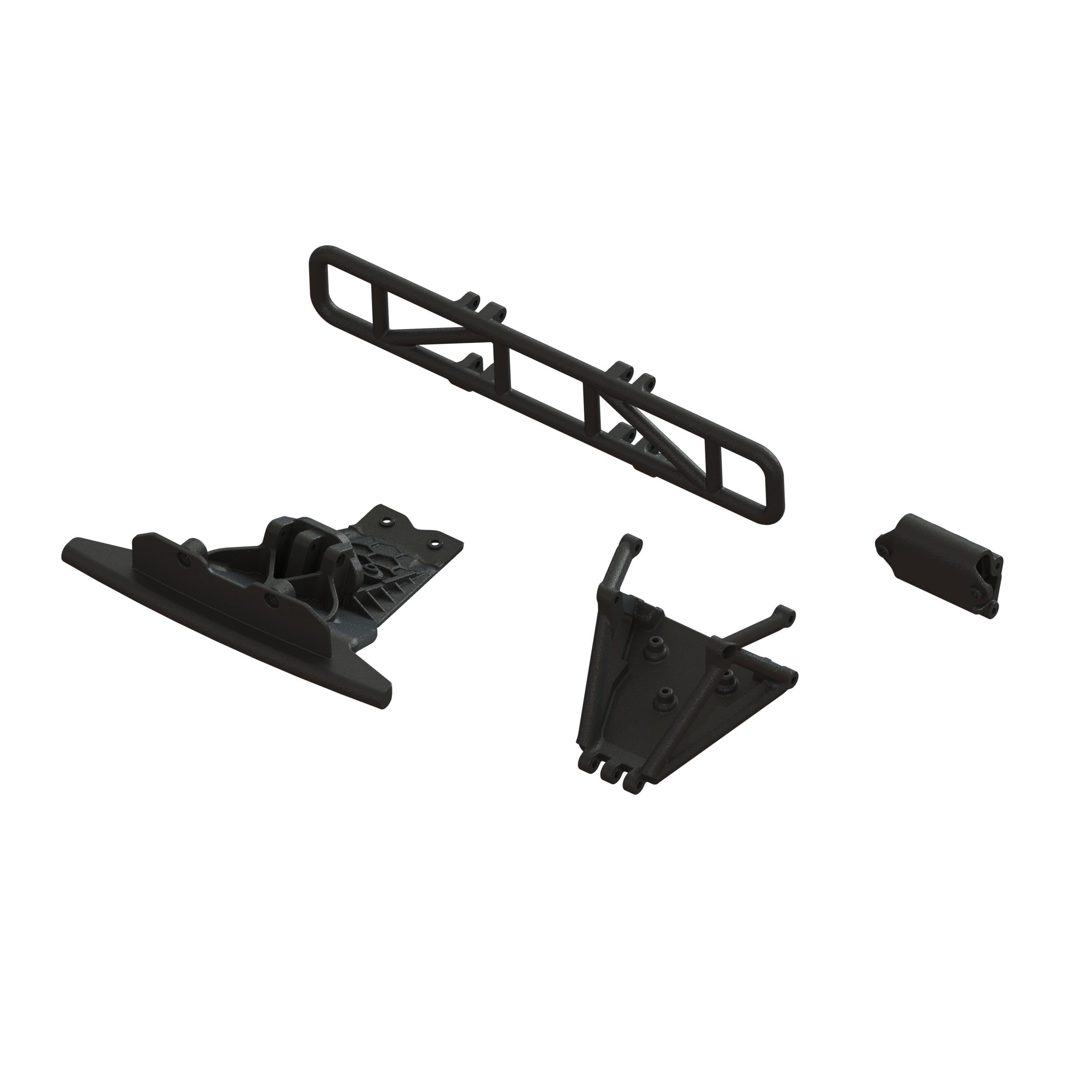 arrma-kraton-lower-skid-and-bumper-set-schwarz-ara-1577 image 1