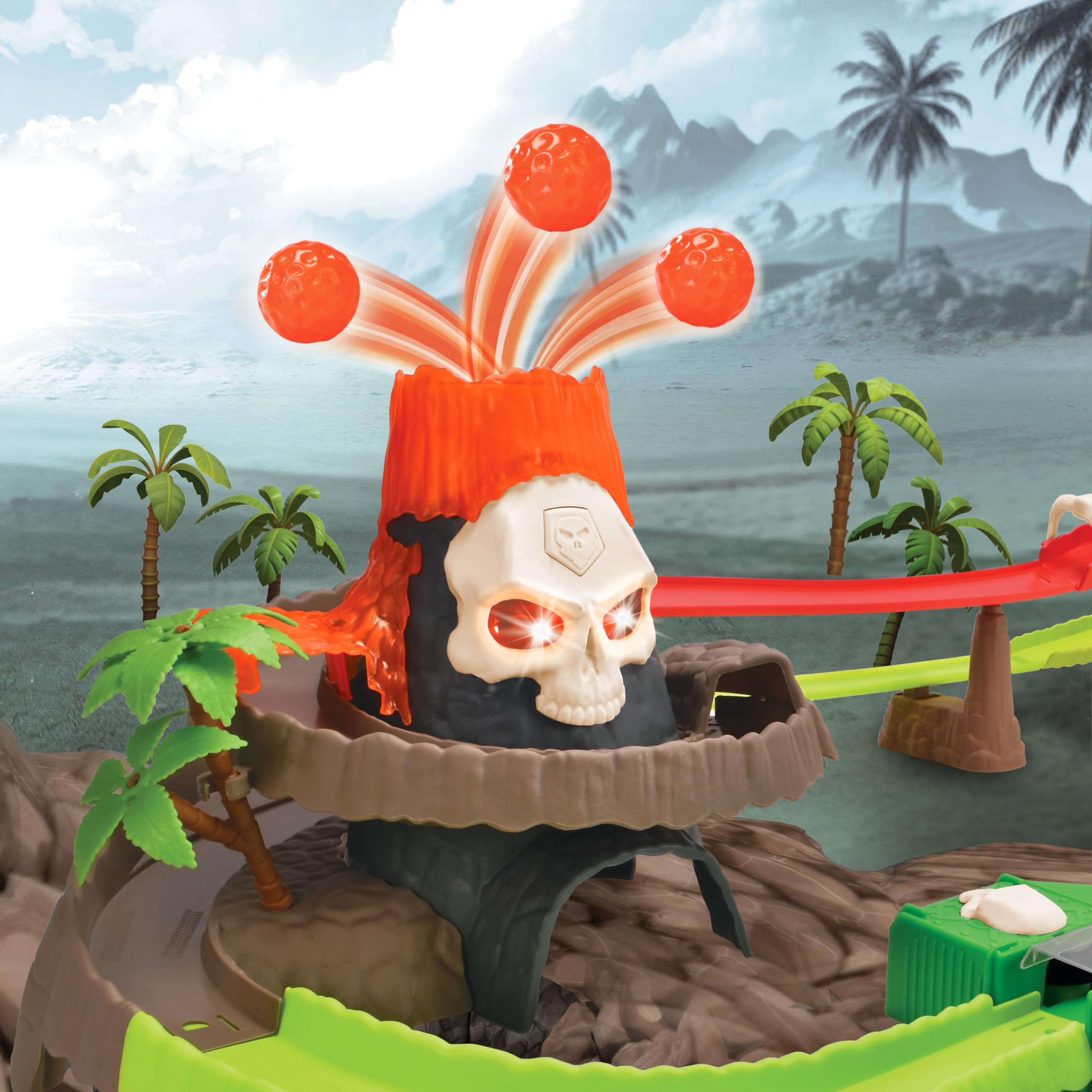 dickie-toys-skull-volcano-track-set-100-cm-autorennbahn-mit-vulkan-ausbruch image 5
