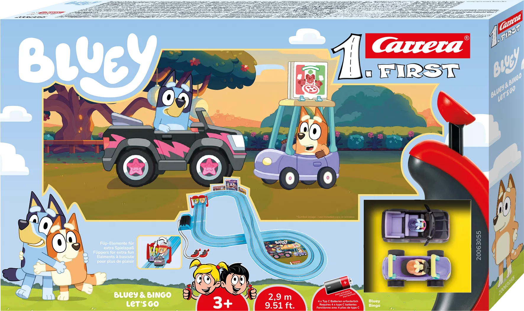 carrera-rc-first-bluey-bingo-let-s-go-slotcar-set-2-9m-ab-3-jahren image 1
