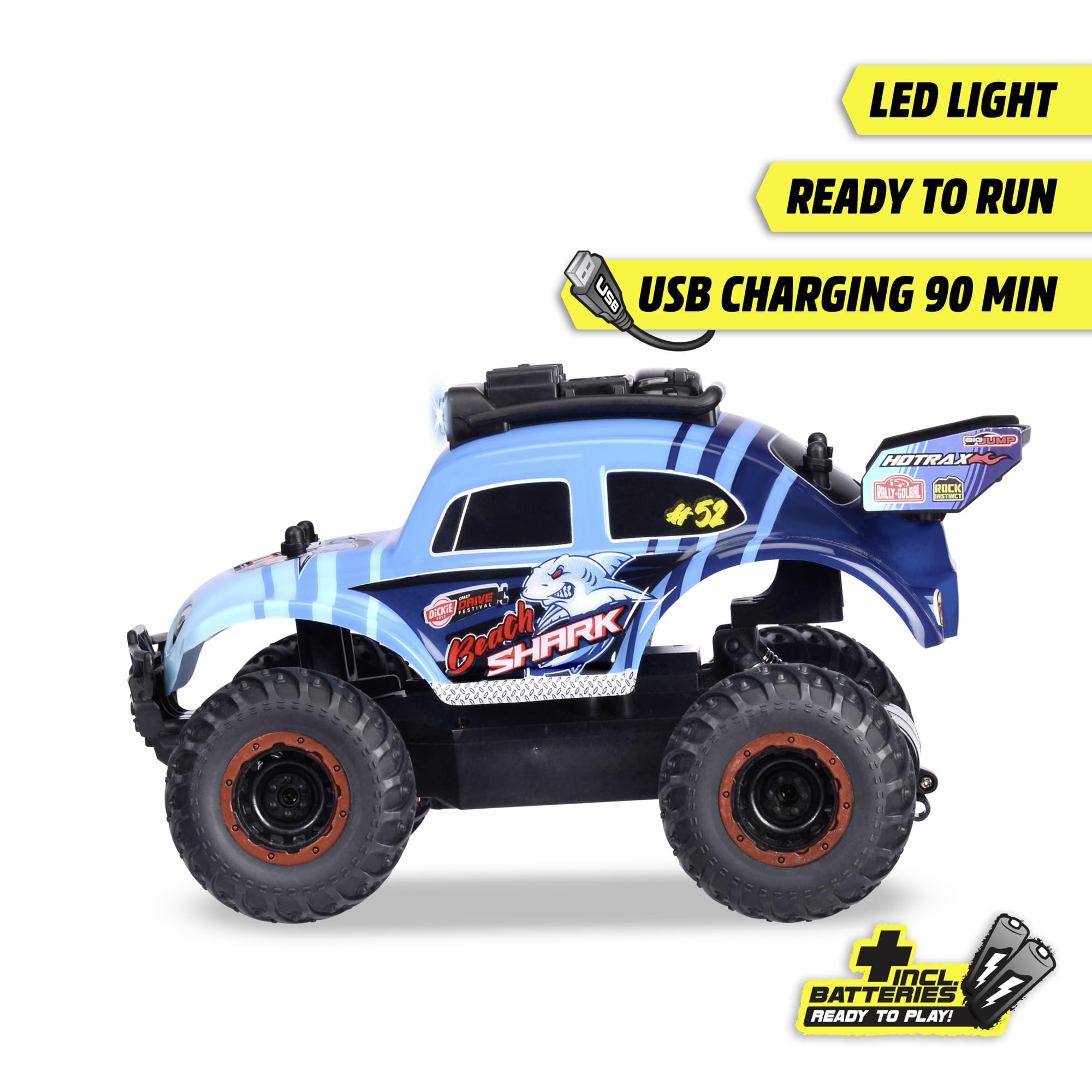 dickie-toys-rc-volkswagen-beetle-monster-bug-23-cm-1-24-12-km-h-turbo image 3