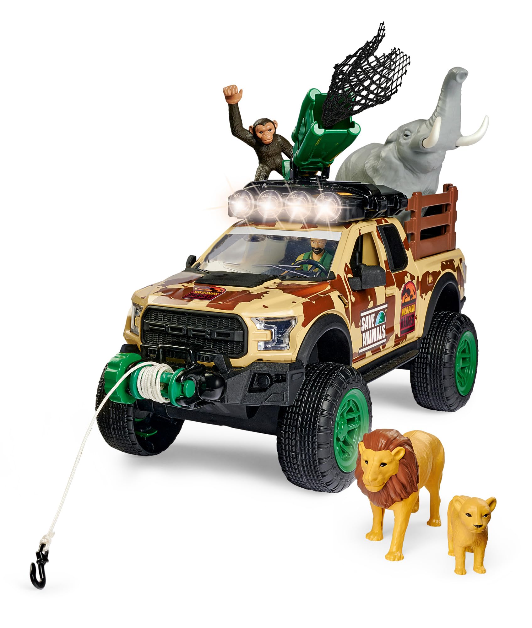 dickie-toys-wild-park-ranger-set-mit-ford-raptor-tarnfarben image 7