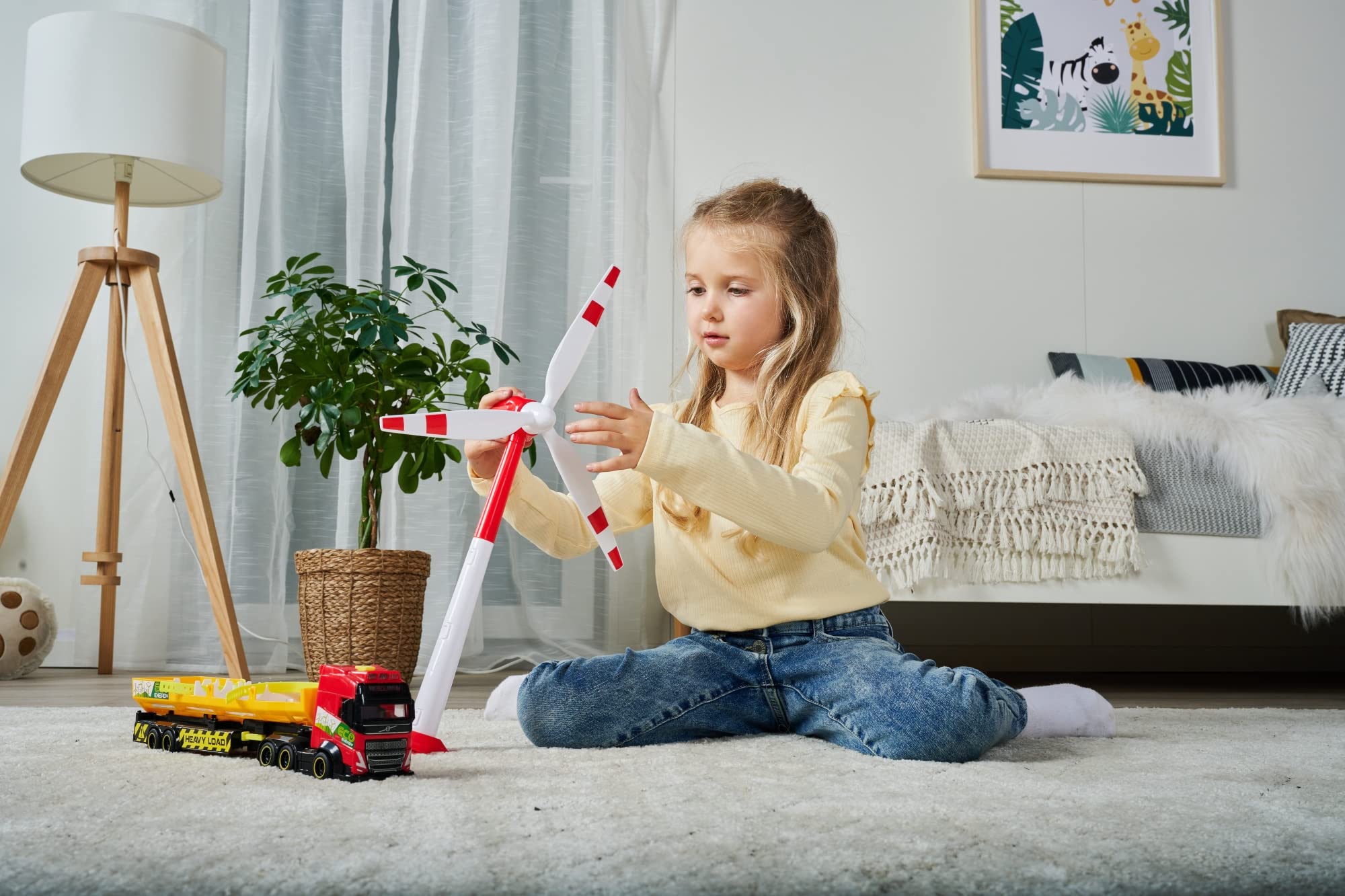 dickie-toys-heavy-load-truck-schwertransporter-41-cm-mit-windrad image 4