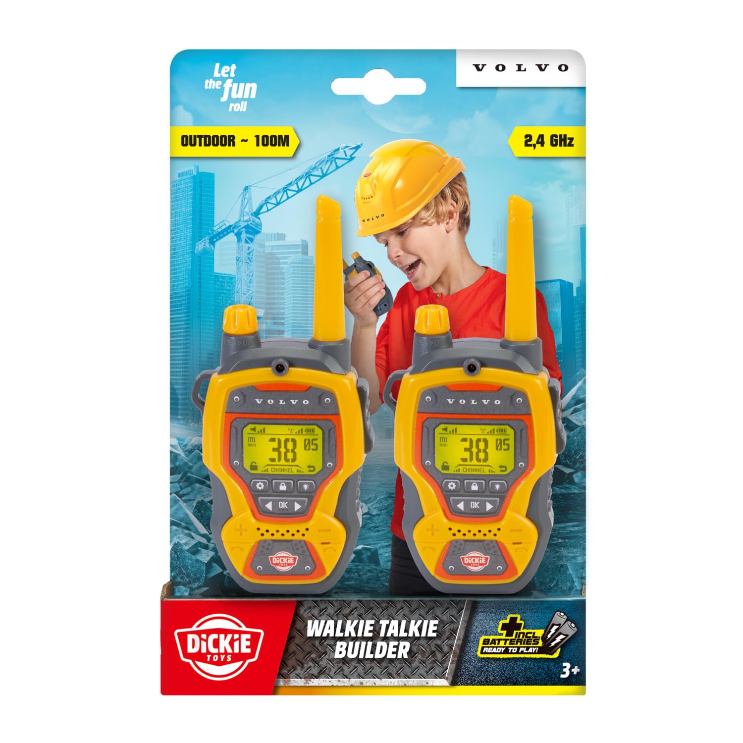 dickie-toys-volvo-walkie-talkie-constructor-2er-set-100-m image 2