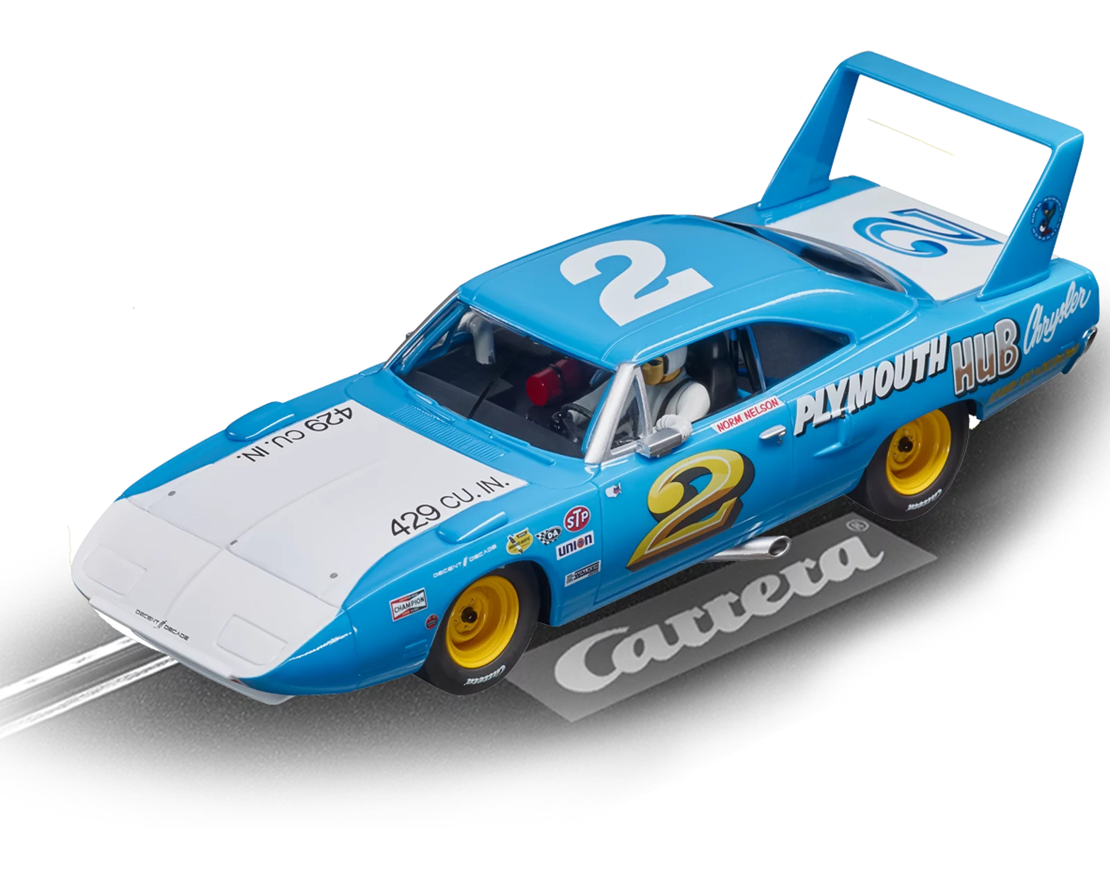 carrera-plymouth-superbird-no-2-digital-132-muscle-car-slotcar-1-32 image 1