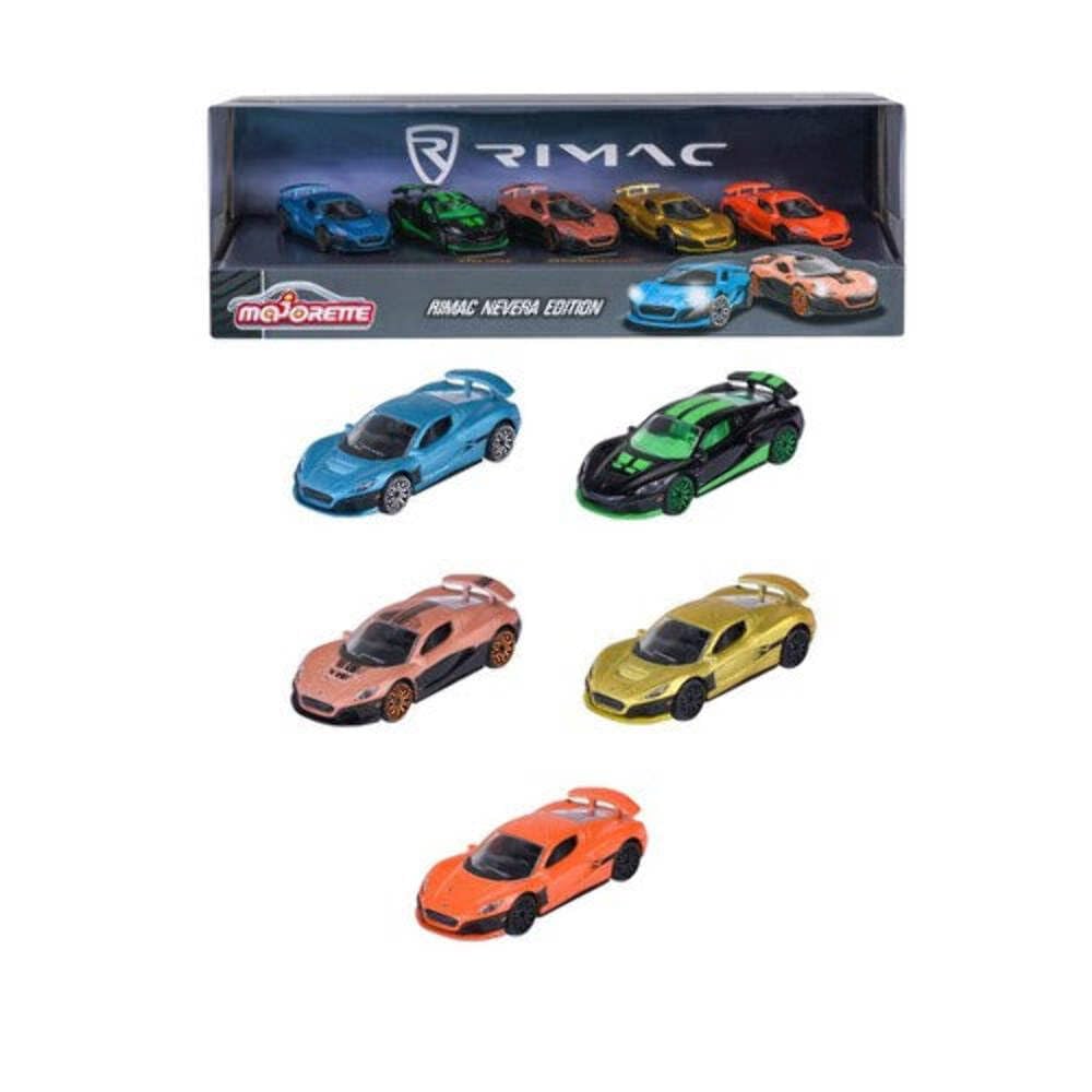 majorette-5er-giftpack-rimac-nevera-edition-modellauto-set image 1