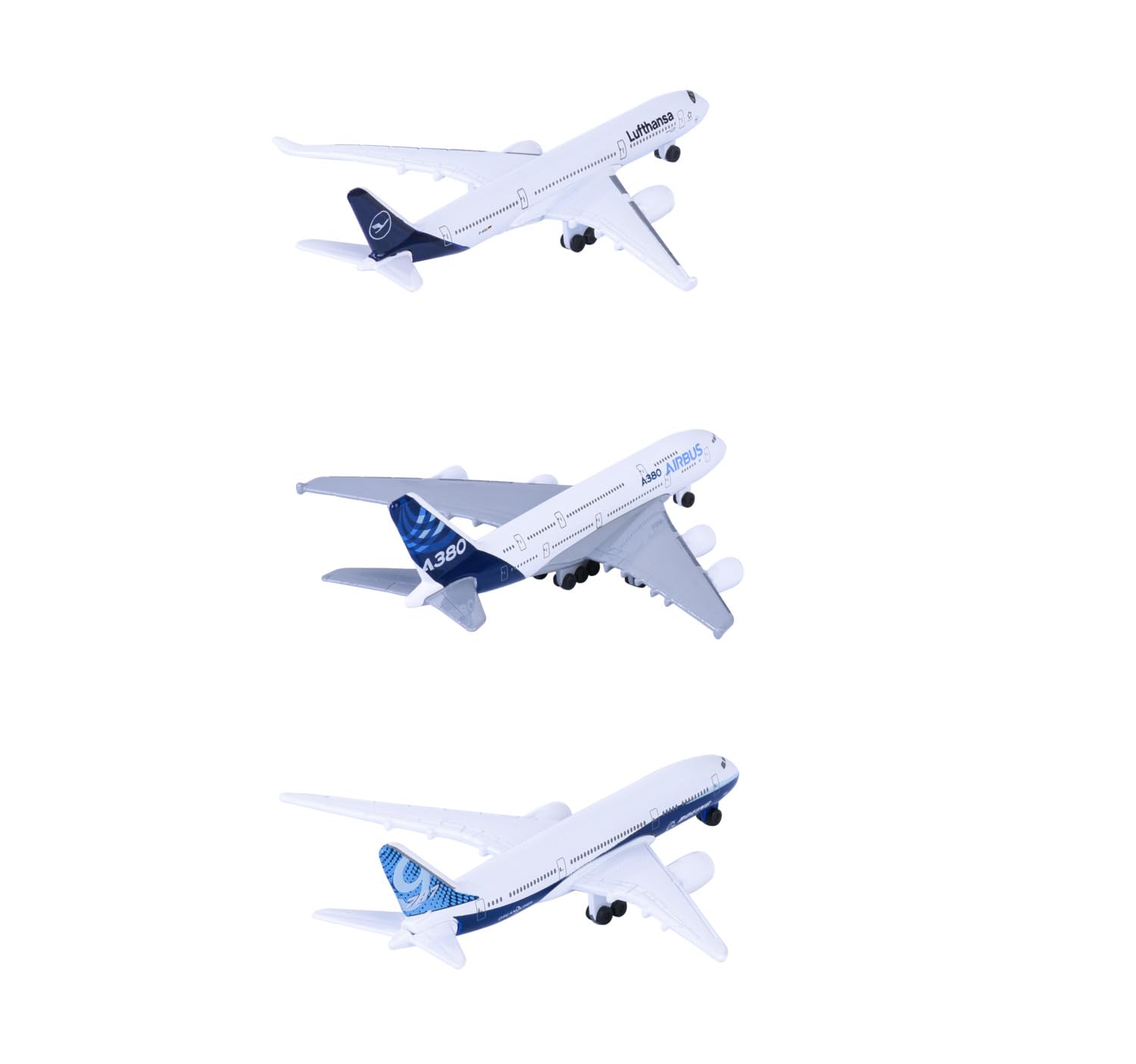 majorette-airplane-die-cast-spielflugzeug-11-cm-zufallsmodell-emirates-lufthansa image 3