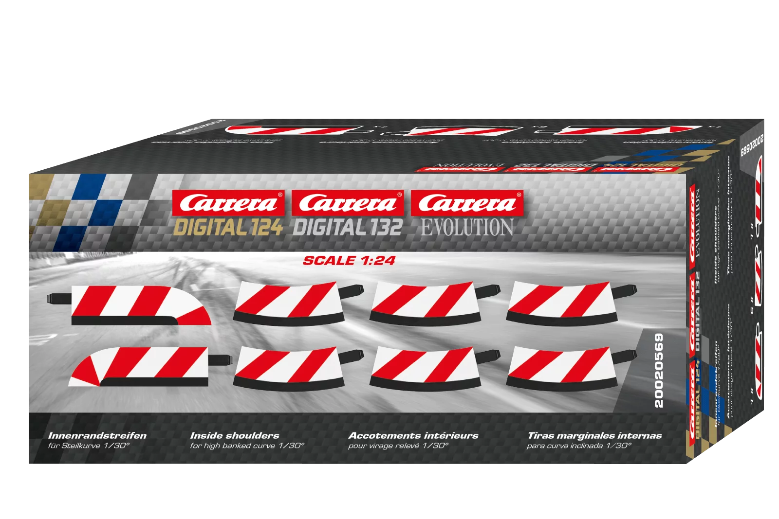 carrera-randelemente-innen-f-r-steilkurve-1-30-grad-6-teilig-digital-124-132 image 2