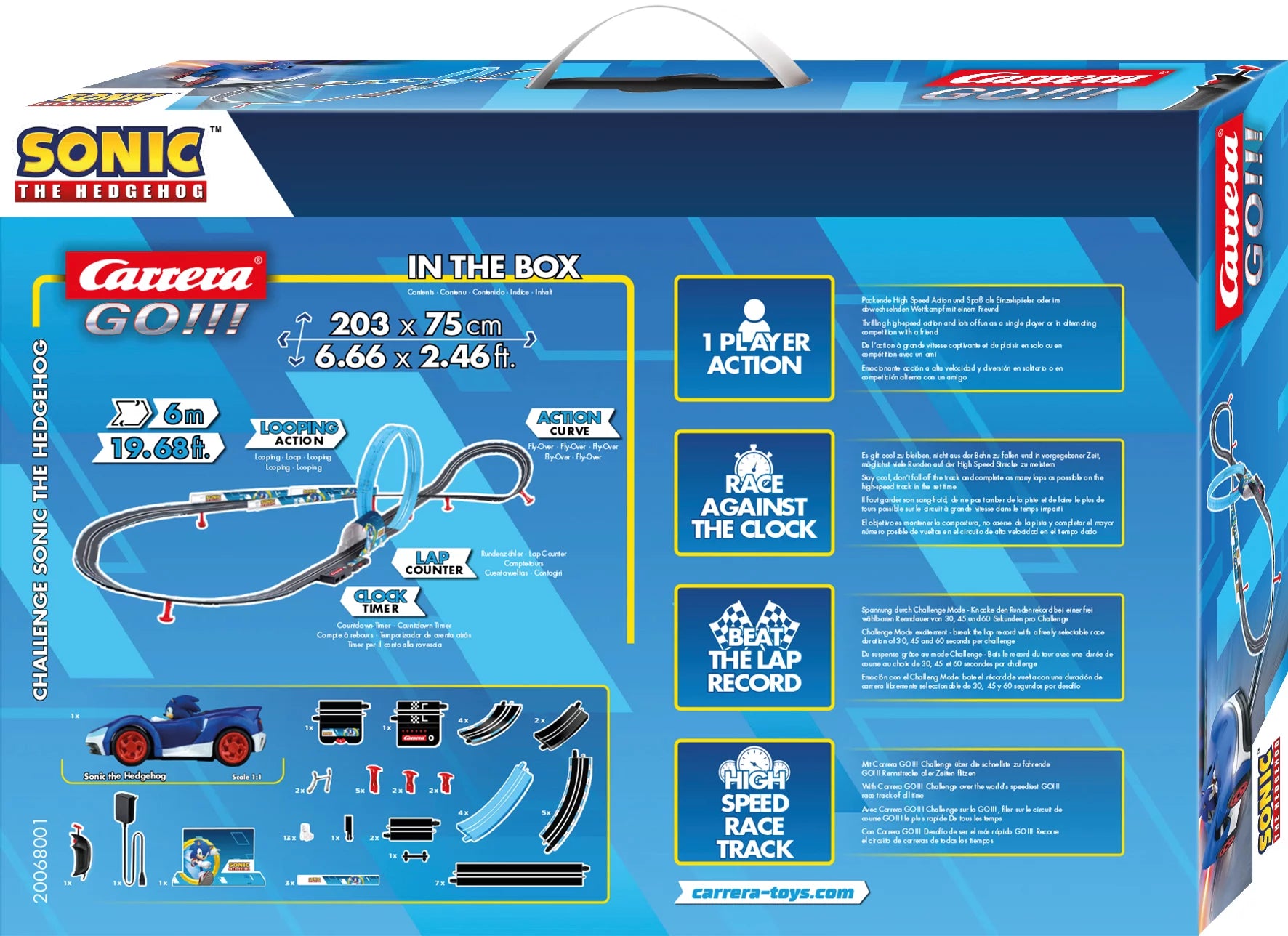 carrera-go-challenge-sonic-set-speed-star-1-43-6-m-bahn image 2