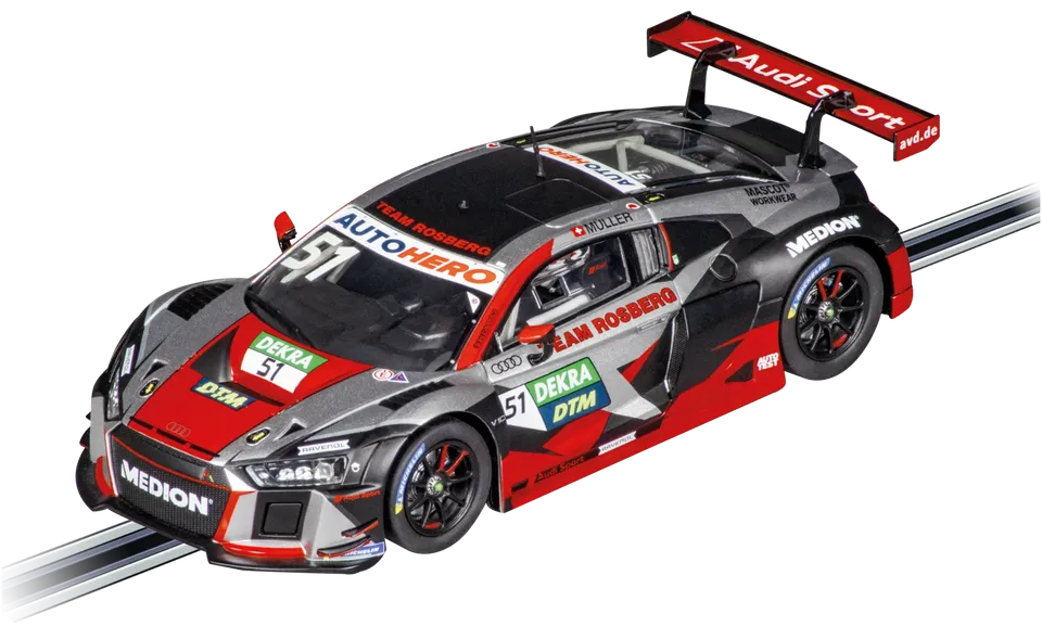 carrera-rc-audi-r8-lms-gt3-team-rosberg-no-51-dtm-slotcar-1-32-evolution image 1