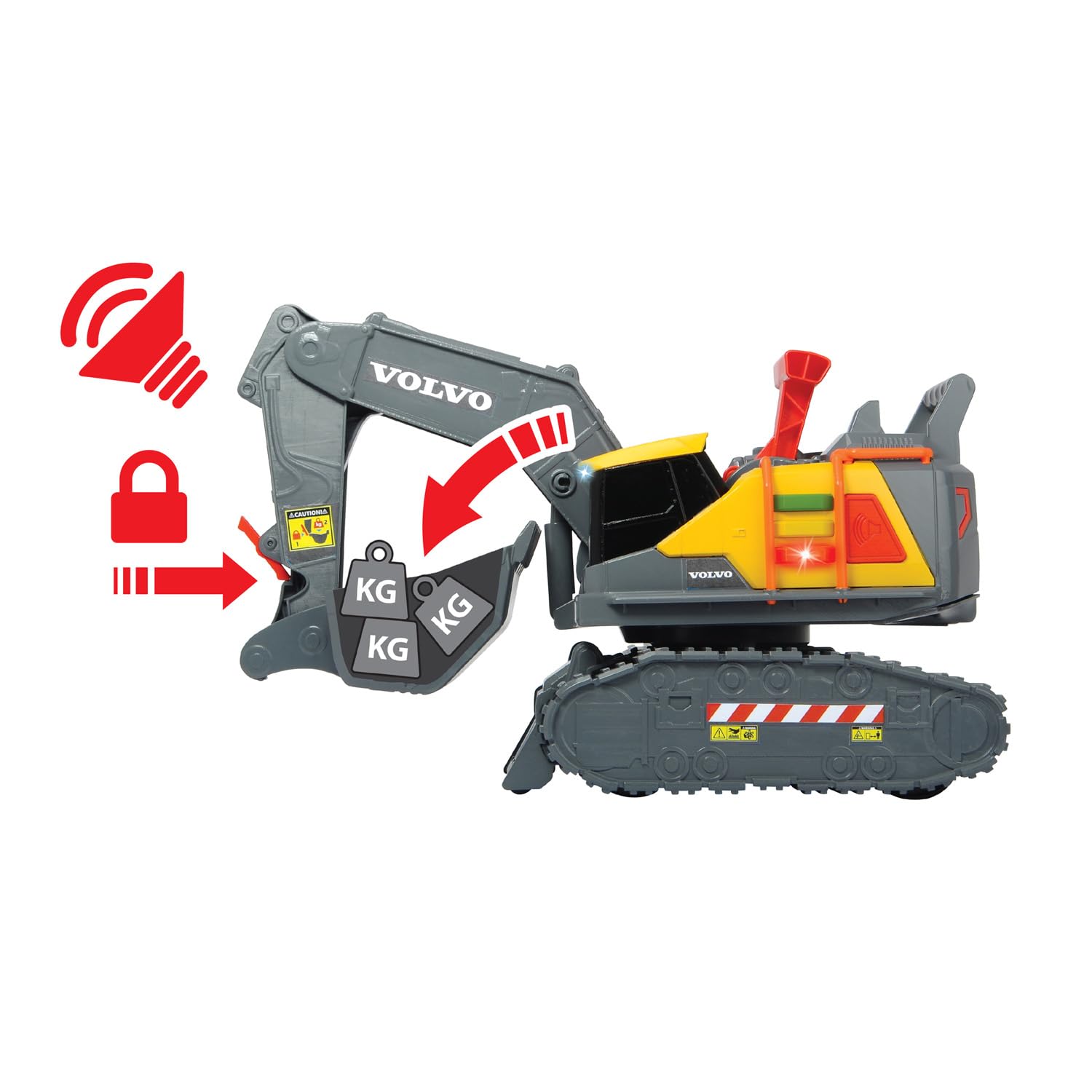 dickie-toys-volvo-weight-lift-excavator-bagger-30-cm image 5