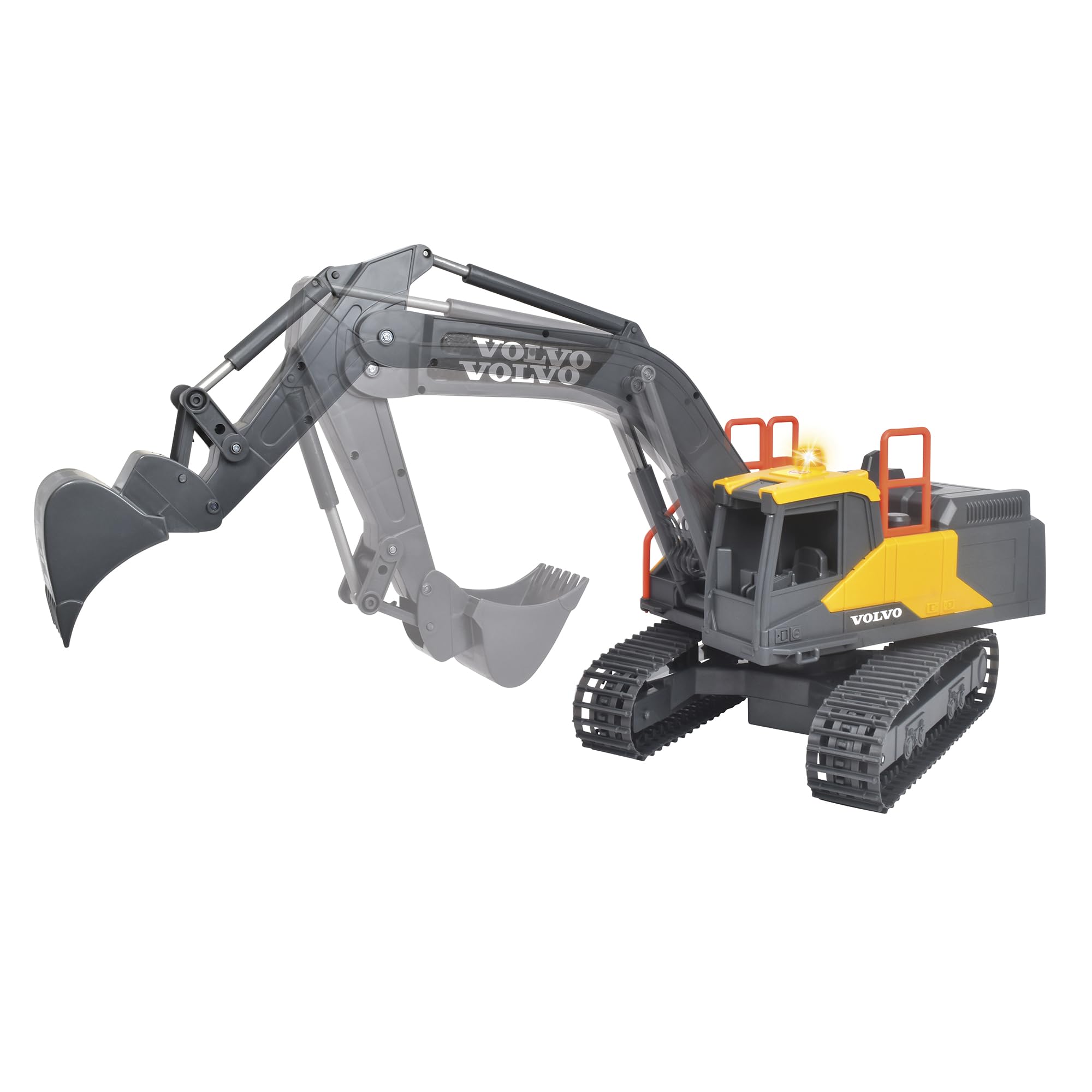 dickie-toys-rc-bagger-volvo-mining-excavator-2-4-ghz-60-cm-gelb-grau image 3