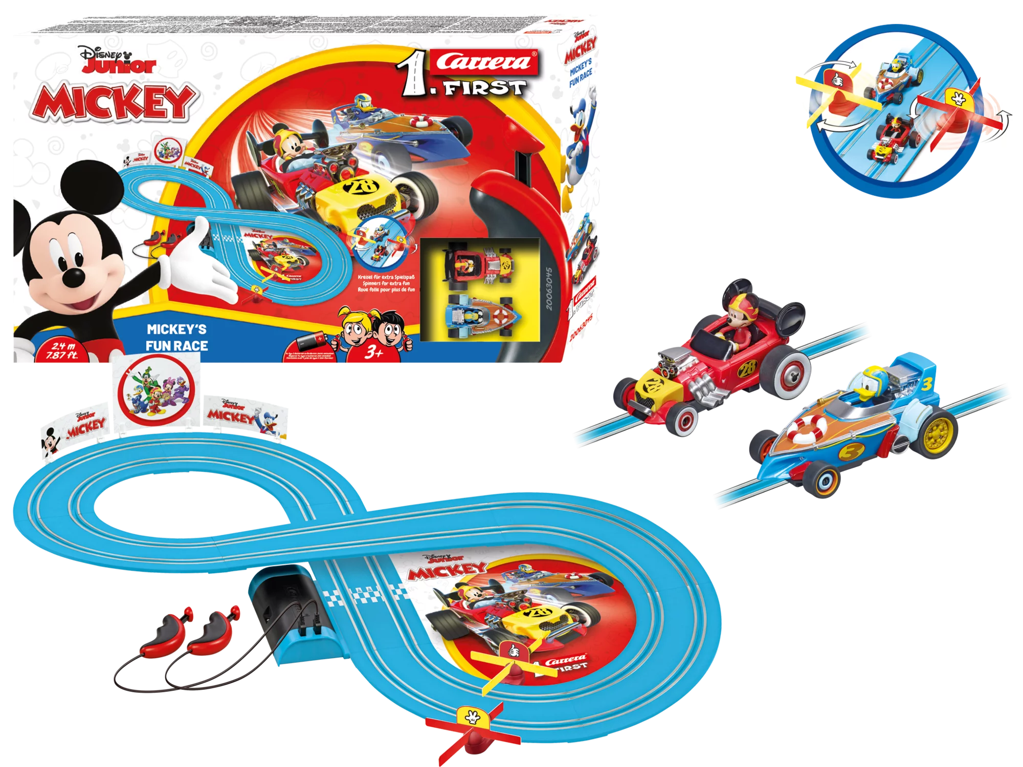 carrera-rc-carrera-first-mickey-s-fun-race-slotcar-bahnset-2-4-m image 8