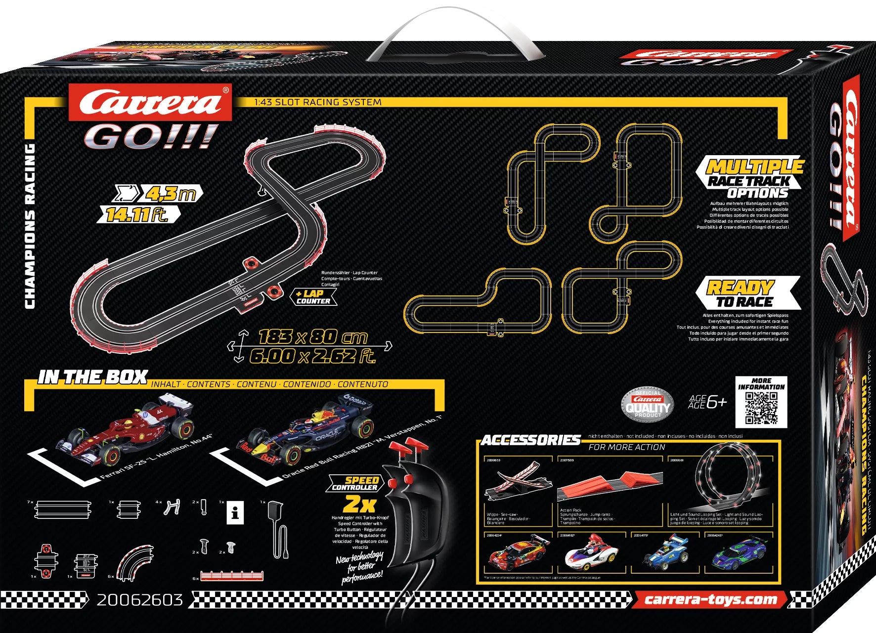carrera-go-champion-s-racing-slotcar-set-red-bull-rb21-vs-ferrari-sf-25 image 3