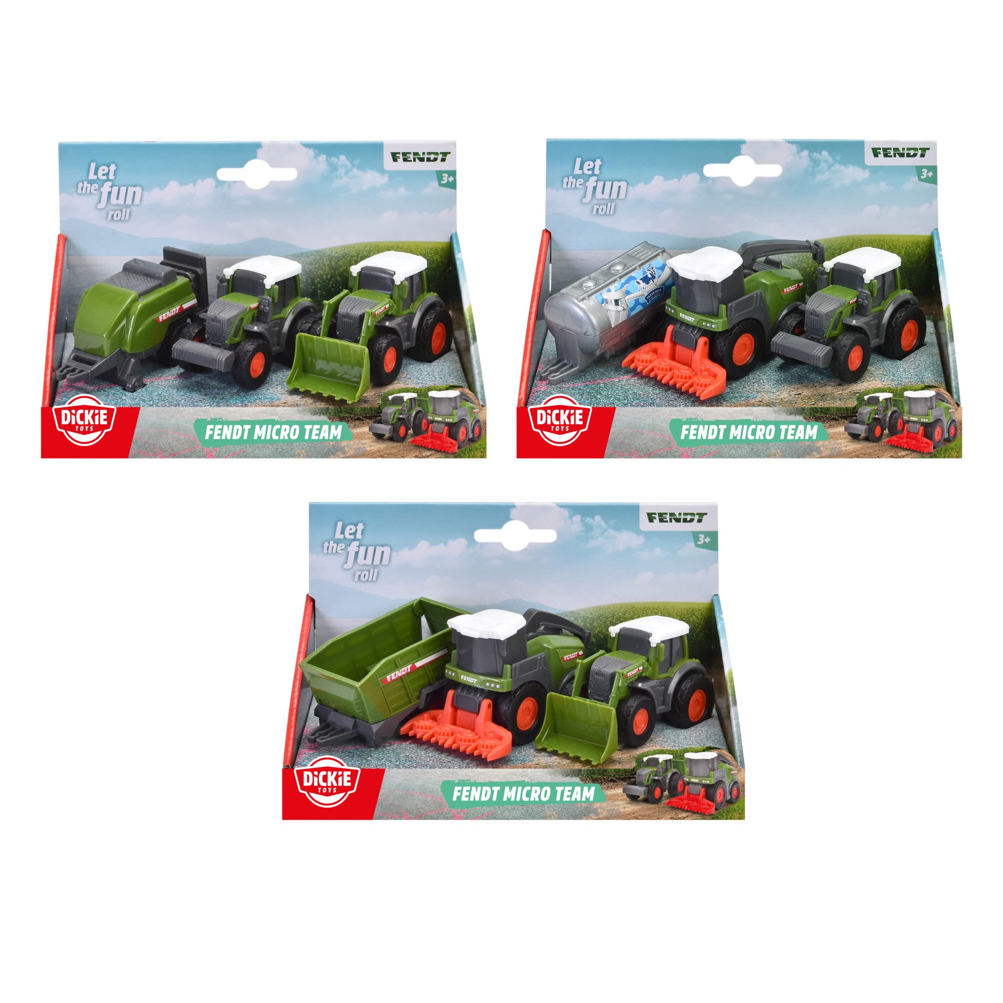 dickie-toys-fendt-micro-team-traktor-spielzeug-9-cm image 7