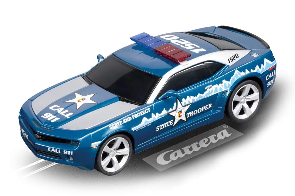 carrera-rc-chevrolet-camaro-state-trooper-evolution-slotcar-1-32 image 1