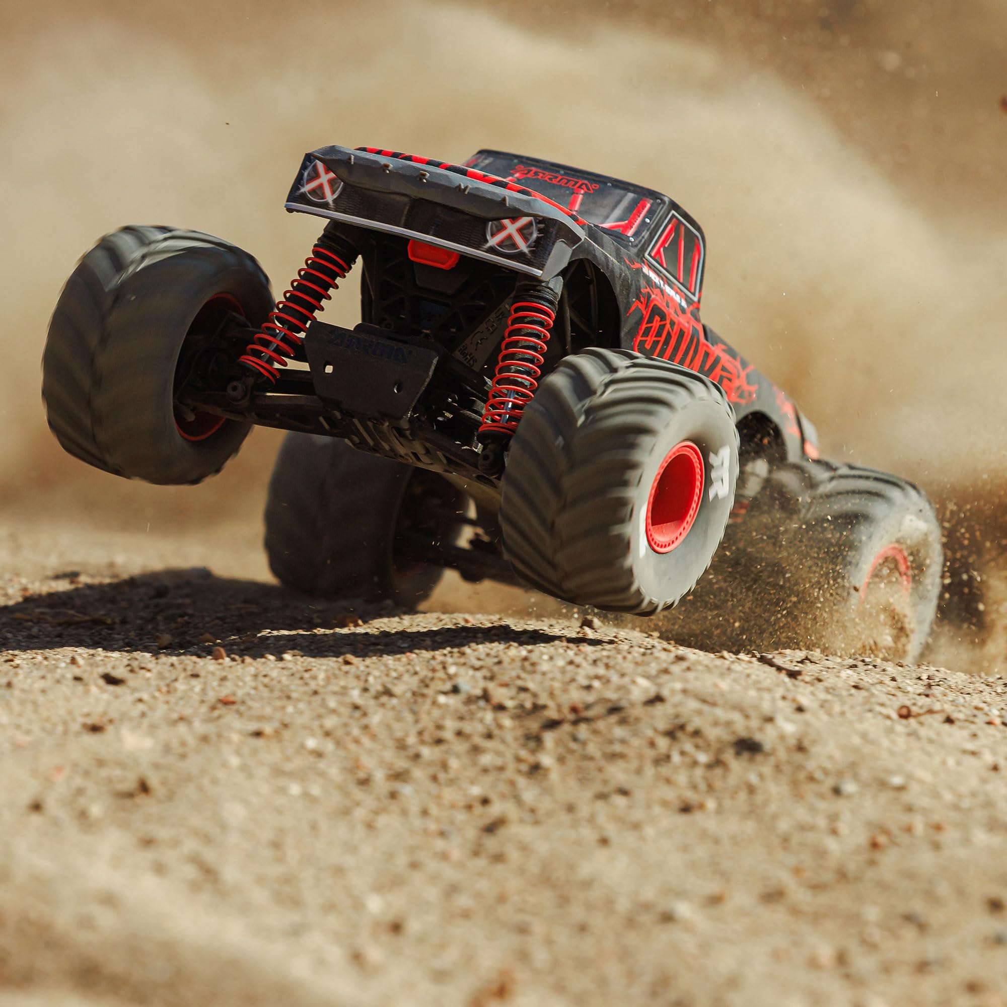 arrma-rc-truck-quake-grom-1-16-4x4-rtr-brushed-monster-truck-rot image 2