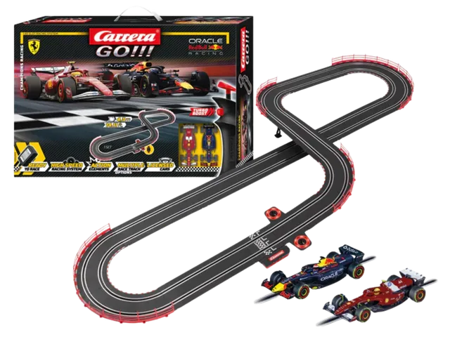 carrera-go-champion-s-racing-slotcar-set-red-bull-rb21-vs-ferrari-sf-25 image 1