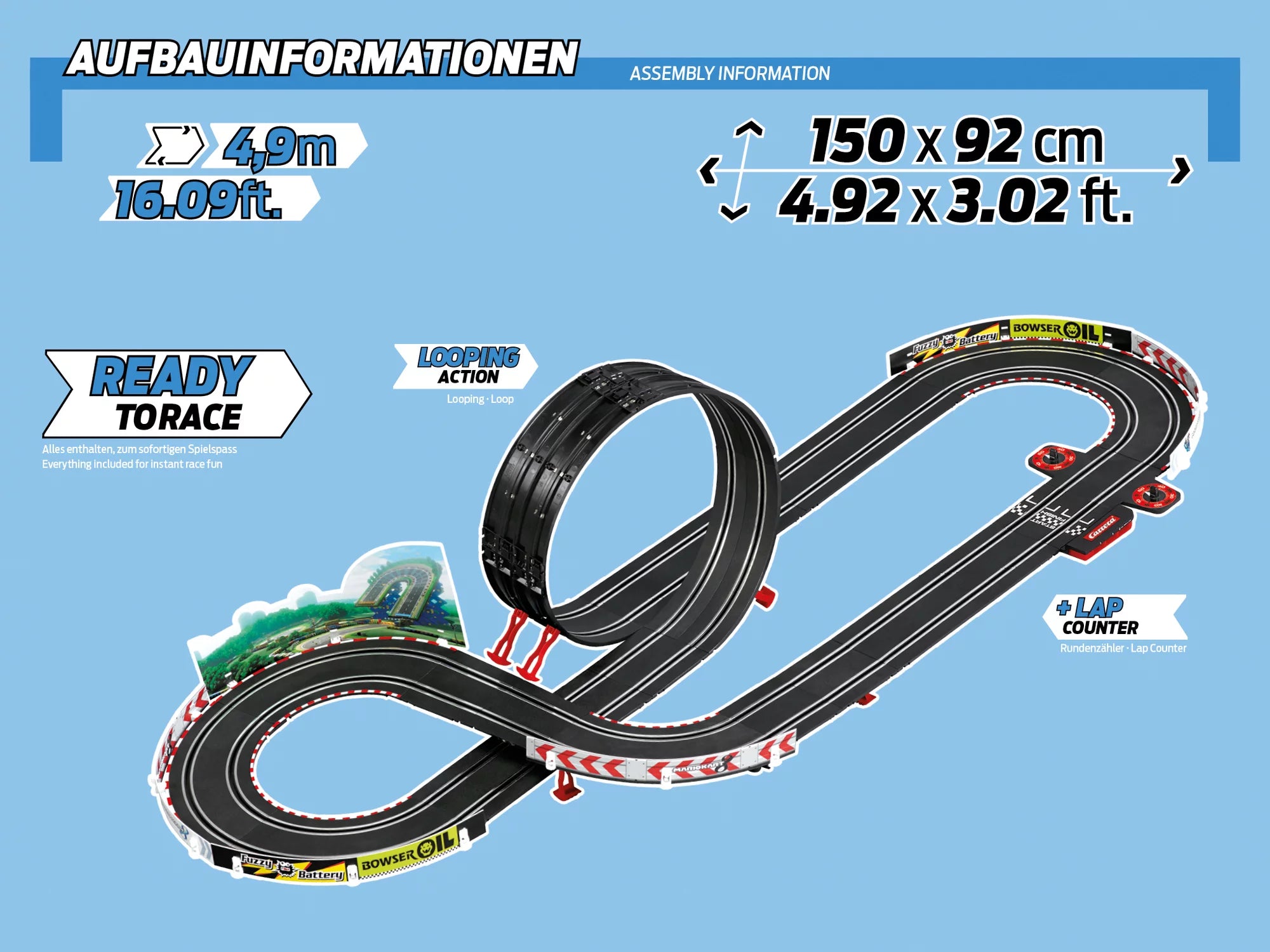 carrera-rc-carrera-go-mario-kart-set-1-43-mit-looping-mario-vs-luigi image 8