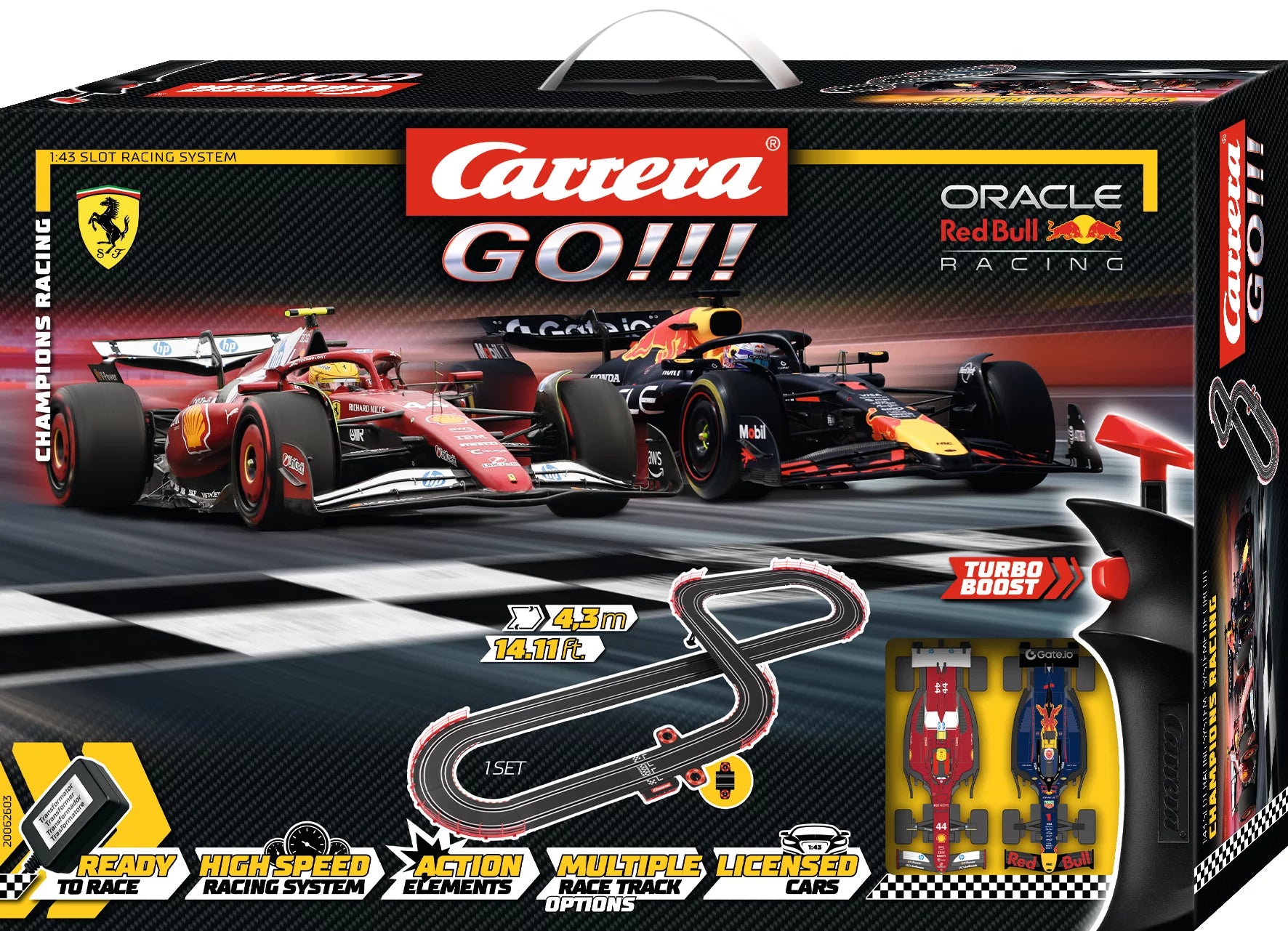 carrera-go-champion-s-racing-slotcar-set-red-bull-rb21-vs-ferrari-sf-25 image 2